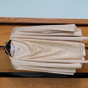 2pc Sequin tank & knit cardigan